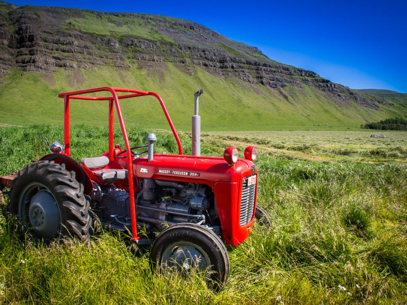 Wild Icelandic Lamb Blog - farm iceland Ytri-Fagridalur  tractor