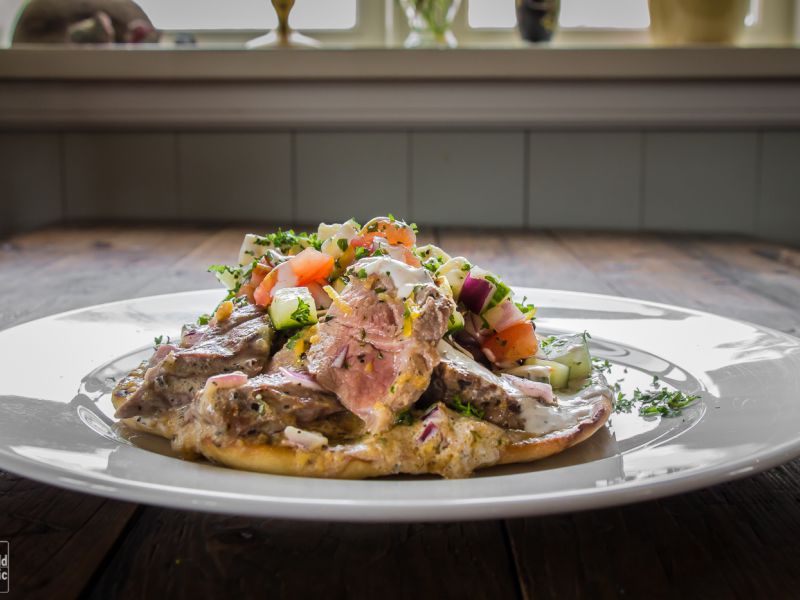 Wild Icelandic Lamb - Hotel Flatey  grilled lamb naan